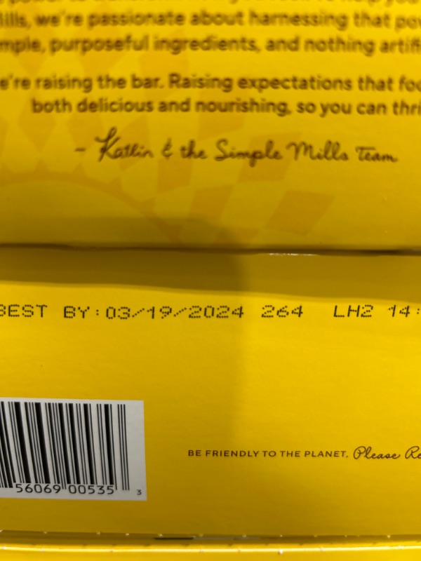 Photo 2 of Simple Mills Almond Flour Crackers, Fine Ground Sea Salt Snack Packs - Gluten Free, Vegan, Healthy Snacks, 4.9 Ounce (Pack of 2) Fine Ground Sea Salt 4.9 Ounce (Pack of 2) EXP 03/19/2024