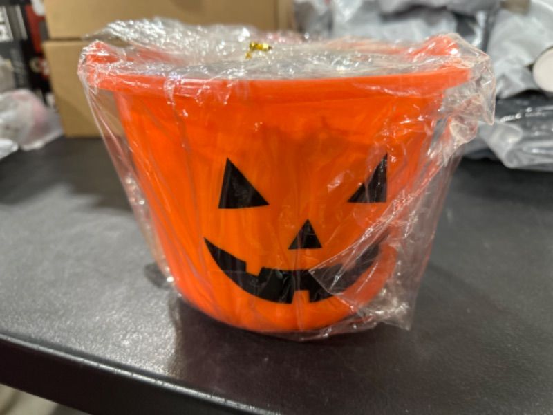 Photo 2 of 161 Pcs Halloween Trick or Treat Toys with Pumpkin Bucket, Halloween Party Favors, Halloween Party Supplies, Halloween Toys Assortment for Kids, Halloween Prizes to the Trick-or-Treaters (Halloween Style 1)