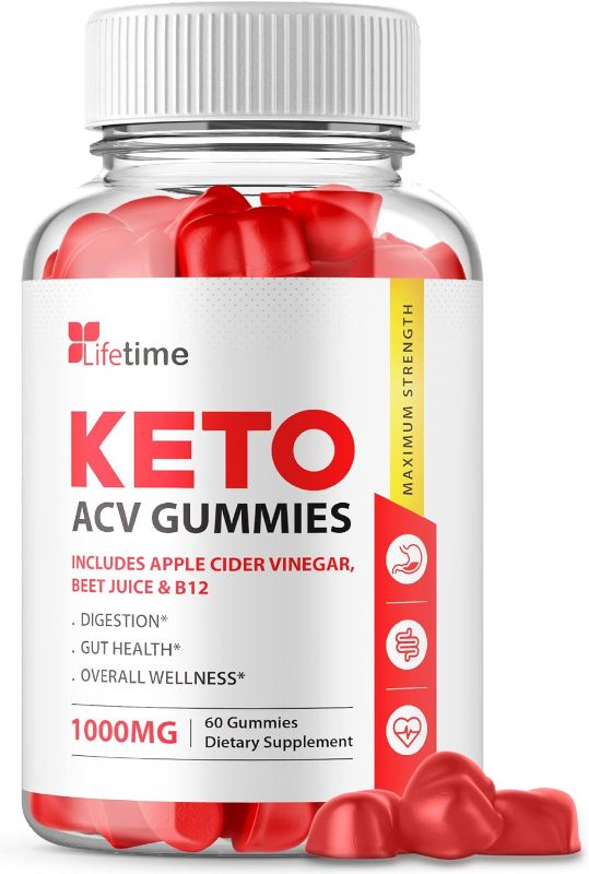 Photo 1 of Lifetime Keto Plus ACV Gummies - Official Formula, Vegan, Non GMO - Lifetime Keto acc Gummies, Life Time Keto Gummies with Apple Cider Vinegar, Vitamin B12, Beet Root, Pomegranate Juice (60 Gummies) EXP 6/2024