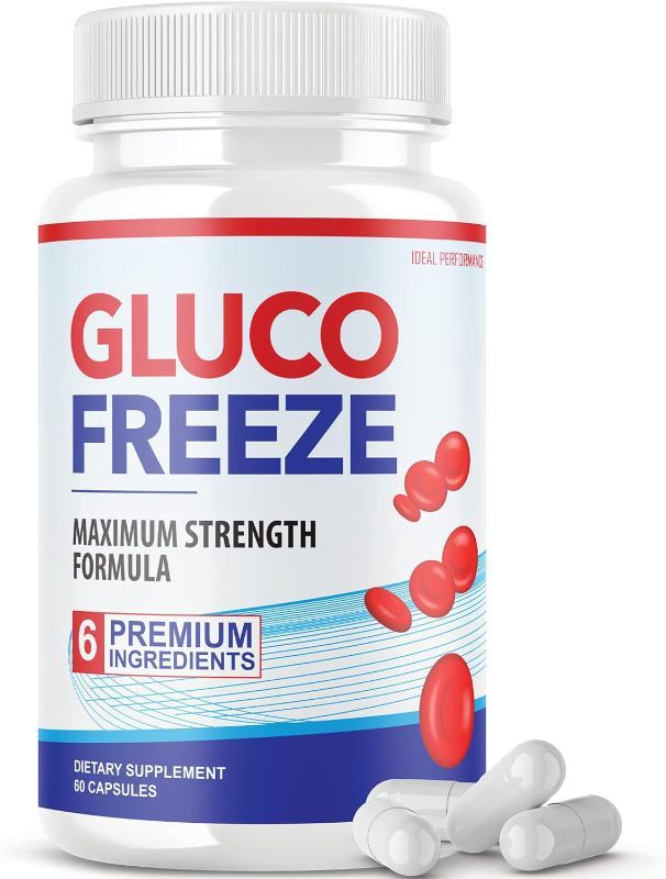 Photo 1 of Glucofreeze Pills - Official Formula Gluco Freeze Pills - Glucofreeze Pills Sugar, Gluco Freeze Dietary Supplement, GlucoFreeze Advanced Strength Formula with Cinnamon, Turmeric, Goji (60 Capsules) EXP 7/2025