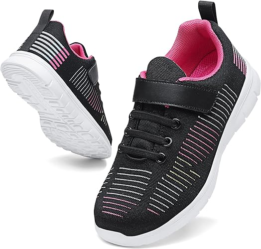 Photo 1 of Sneakers for Boys Lightweight Breathable Sneakers Girls Washable Strap Athletic Tennis Shoes for Running Walking SIZE 7 

