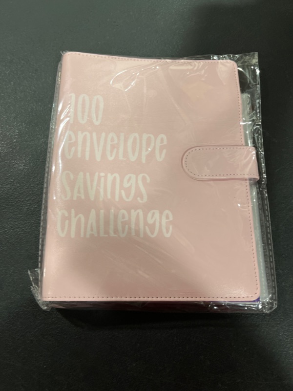 Photo 2 of 100 Envelope Challenge Binder, Money Saving Challenge Book - Easy & Fun Way to Save $5,050, Envelopes Money Saving Challenge Budget Binder, Savings Challenges Binder, Budget Binder with Cash Envelopes PINK