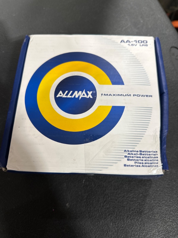 Photo 2 of Allmax All-Powerful Alkaline Batteries - AA 100-Pack - Premium Grade
