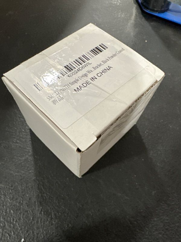 Photo 1 of SMARTSMITH Simple Design Wall Mounted Sliding Barn Door Bottom Floor Guide with Adjustable Bracket, Black Powder Coated 1