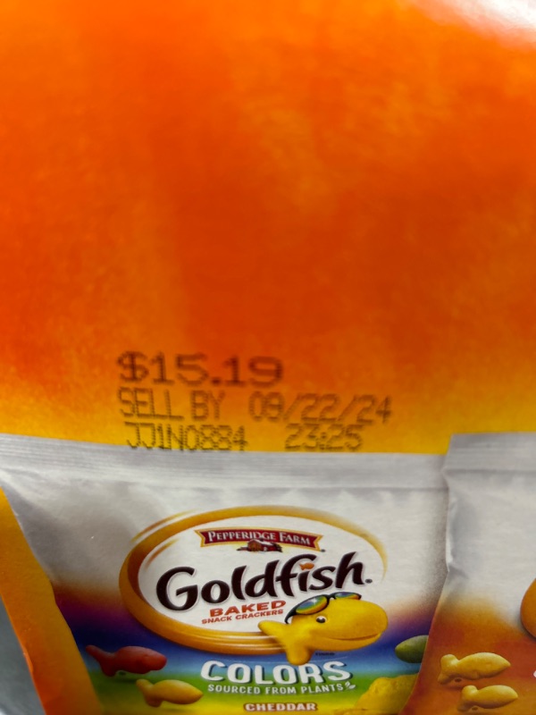 Photo 2 of Pepperidge Farm Goldfish Crackers Big Smiles Variety Pack Box, 30-count Snack Packs best by 09/22/2024