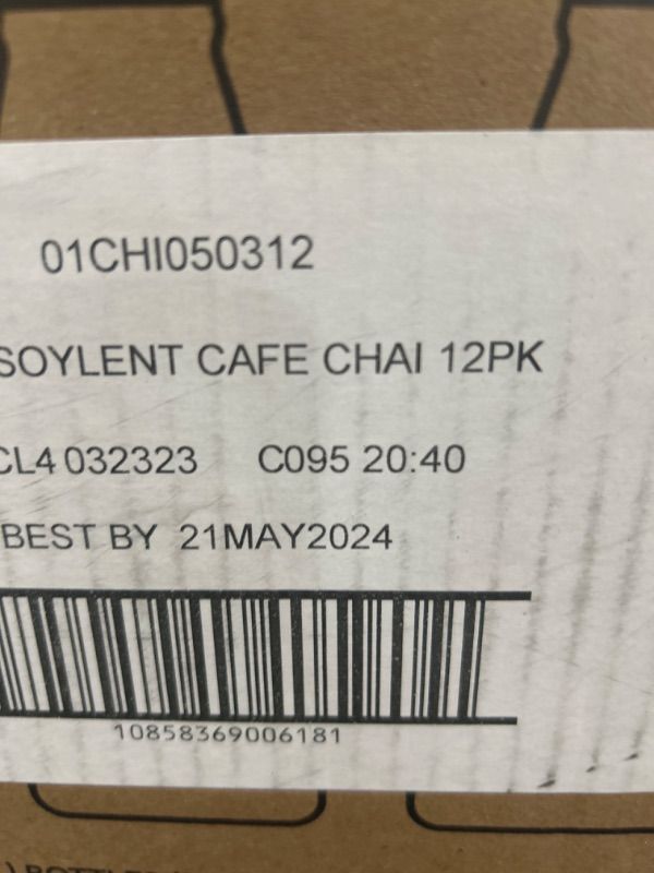 Photo 2 of Soylent Cafe Chai Meal Replacement Shake BEST BY MAY 21 2024
