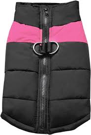 Photo 1 of Didog Cold Weather Dog Warm Vest Jacket Coat,Pet Winter Clothes for Small Medium Large Dogs,8, Pink,S Size Chest 13 Inch; Back length 8 Inch PINK