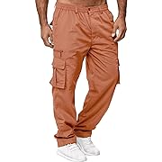 Photo 1 of Cargo Pants Men Casual Lightweight Cargo Jogger Multi Pockets Trouser Soft Work 3XLCargo Pants Men Casual Lightweight Cargo Jogger Multi Pockets Trouser Soft Work 3XL