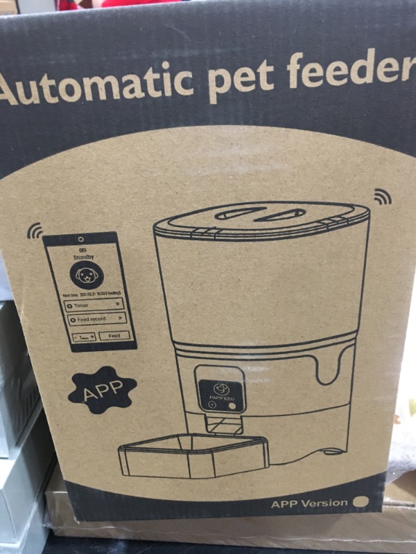 Photo 2 of PAPIFEED 5G WiFi Automatic Cat Feeders: Smart Automatic Cat Food Dispenser with Slow Feeding Mode, Detachable for Easy Cleaning, Pet Feeder with Alexa, 1-30 Meals Per Day for Multiple Pets (6L/25 Cup) 5G/2.4G WiFi