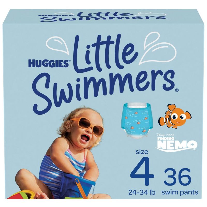 Photo 1 of Huggies Little Swimmers Swim Diapers Size 4 Medium 36 Ct