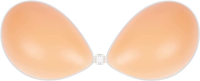 Photo 1 of Adhesive Bra Push Up Strapless Invisible Sticky Bra Reusable Backless Silicone Bra for Women
 - SIZE B 