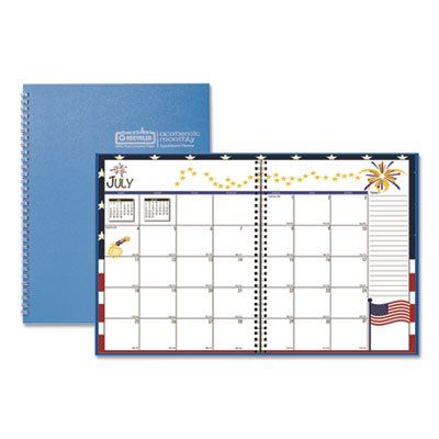 Photo 1 of Seasonal Monthly Planner, Seasonal Artwork, 10 X 7, Light Blue Cover, 12-month (july to June): 2022 to 2023