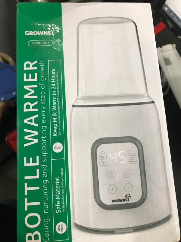 Photo 1 of Baby Bottle Warmer Water-Free Fast Milk Warmer Baby Food Heater & Dryer for Breastmilk & Formula with Precise Temperature Control & Timer
