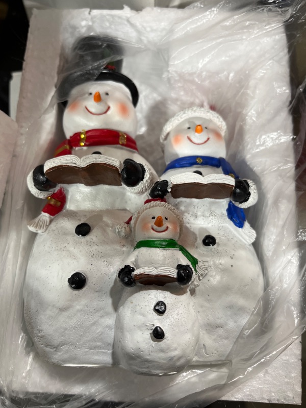 Photo 1 of  Snowman Family Accessories Figurines | Christmas Village House Collection for Christmas Decorations and Gift