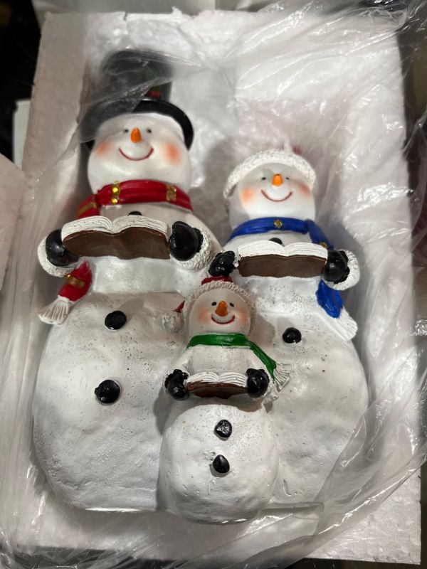 Photo 1 of  Snowman Family Accessories Figurines | Christmas Village House Collection for Christmas Decorations and Gift
