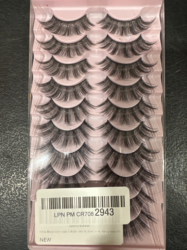 Photo 1 of 10 pair of long strip eyelashes