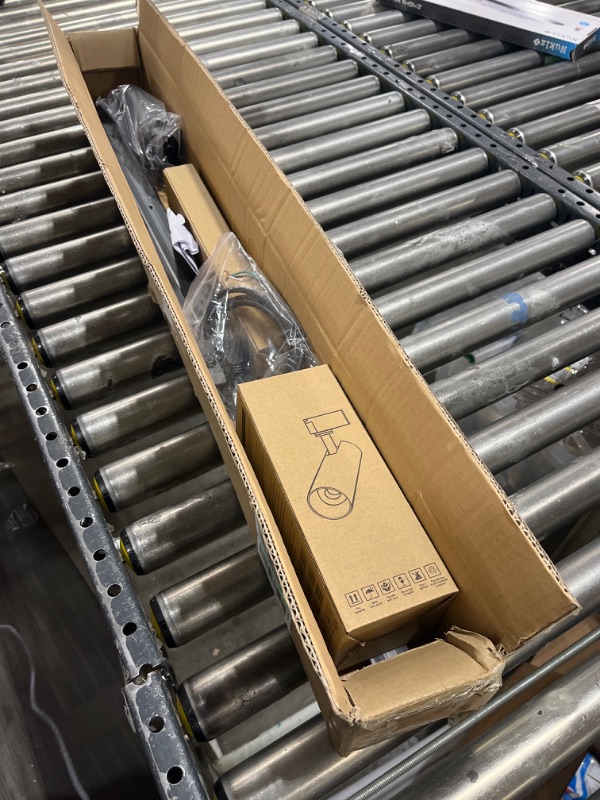 Photo 1 of Bravsekai Complete Track Lighting Kits 3000k Led Track Lighting Fixtures 2 Spot Lights for Accent 1 Floodlights for Compensation Extra 3.28’ Track Rails and Installation Accessories Great Value Set! Black Combined Kit 3000K Warm 3 Lights