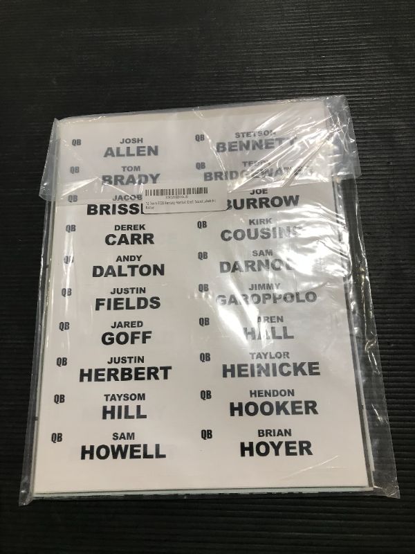 Photo 2 of 12 Team 2023 Fantasy Football Draft Board Labels Kit