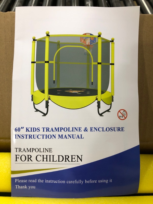 Photo 1 of 60" KIDS TRAMPOLINE & ENCLOSURE
