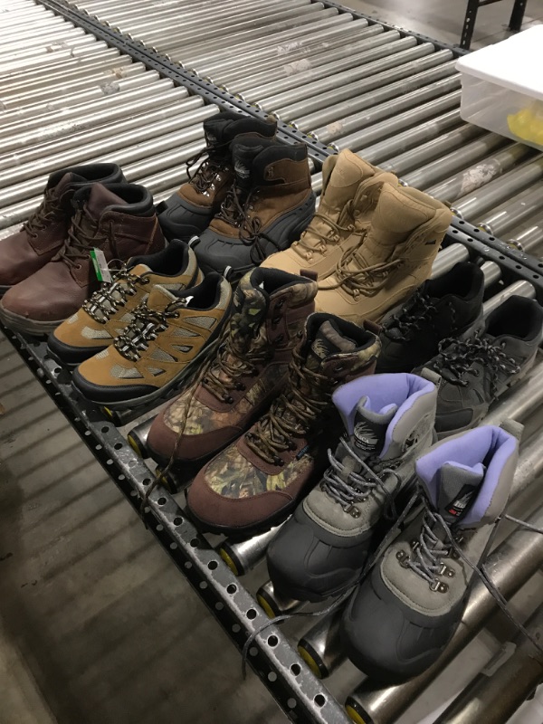 Photo 1 of Box Lot of Work / Hiking Boots (various sizes and styles)