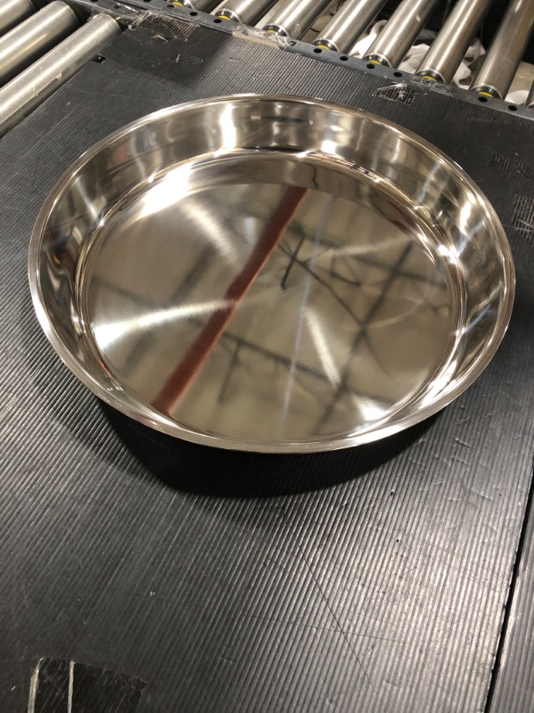 Photo 1 of 16" STAINLESS STEEL DOG FOOD PAN, FOR LARGE DOGS