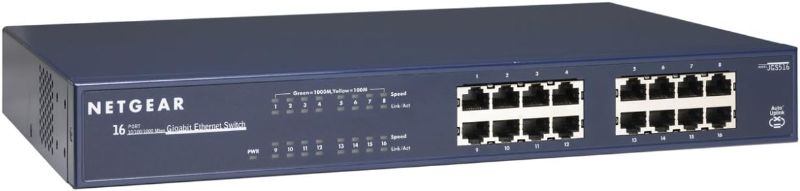 Photo 1 of NETGEAR ProSafe JGS516 16-Port Gigabit Ethernet Switch