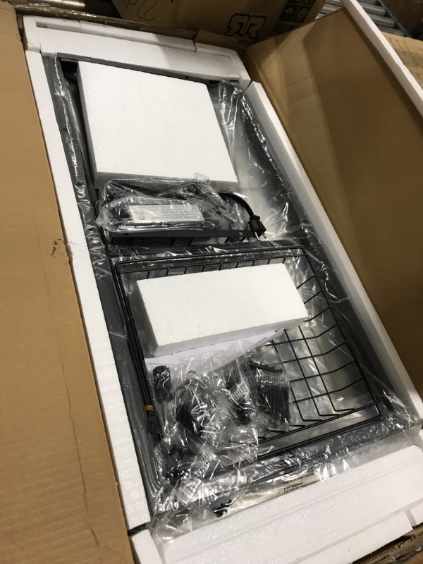 Photo 1 of Topfurny Bakers Rack with Power Outlet, Microwave Stand, Kitchen Storage Shelf with Wire Basket, Coffee Bar Station with Wine Glass Holder, 35.4" Kitchen Stand Rack for Spices, Pots, and Pans, Black Black With Power Outlets