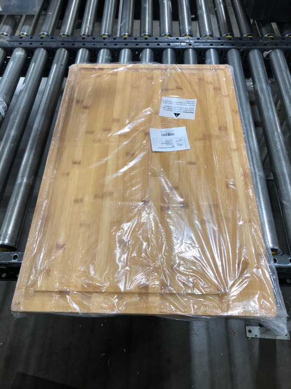 Photo 2 of 30 x 20 Extra Large Bamboo Cutting Board for Kitchen, Cutting Board Stove Top Cover, Butcher Block Chopping Board 