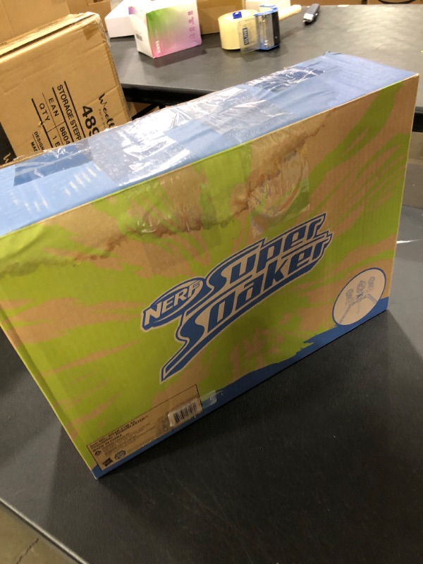 Photo 1 of NERF Super Soaker RoboBlaster – Automatic Soaker Blasting Machine Drenches You in Water-MINOR DAMAGE TO BOX. 