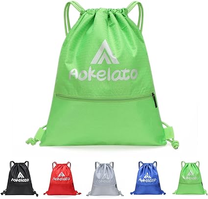 Photo 1 of Drawstring Backpack 20L String Sport Gym bag daypack bag for women and men Red Small
