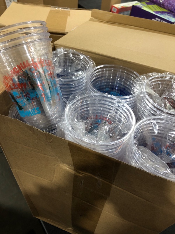 Photo 1 of 300 PCS CHRISTMAS CLEAR DISPOSABLE CUPS. 
