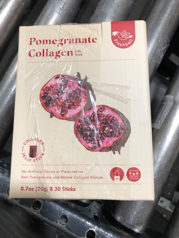 Photo 2 of Pomegranate Collagen Jelly Stick (20g x 30 sticks) Marine Collagen Peptide with 100% Real Spain Pomegranate--- best by 11/22/2023