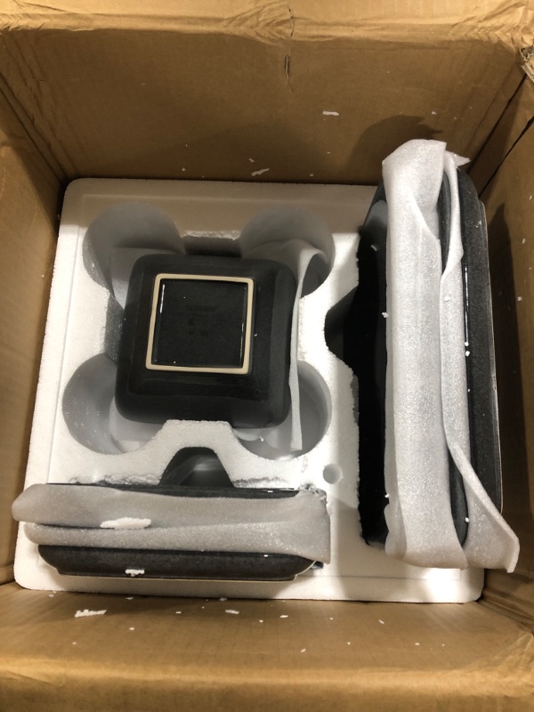 Photo 1 of vancasso Stern Gray Dinnerware Set Square Reactive Glaze Tableware 16 Pieces Kitchen Dinnerware Stoneware