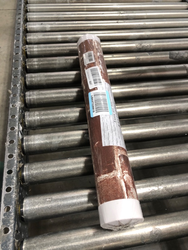 Photo 1 of Okydoky Rustic Red Brick Wallpaper,Non Stick,Removable, Livingroom Bedroom Kitchen Background No.57104 20.8" x 393"(Non-self-Sticking) Red