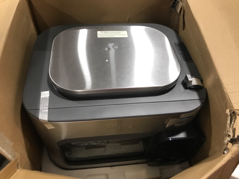 Photo 2 of Ninja SFP701 Combi All-in-One Multicooker, Oven, and Air Fryer, 14-in-1 Functions, 15-Minute Complete Meals, Includes 3 Accessories, Grey, 14.92 x 15.43 x 13.11