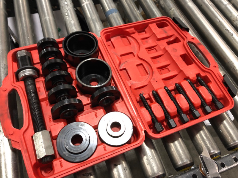 Photo 2 of 19PCS Front Wheel Drive Bearing Puller Wheel Bearing Removal Kit Press Hub Removal Installation Tool Kit