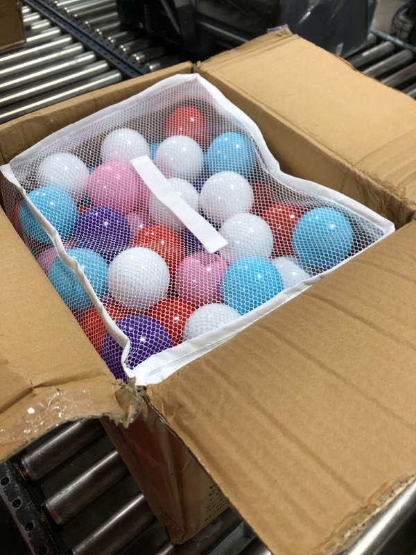 Photo 1 of Click N' Play Pastel Colors Ball Pit Balls for Kids, 200 Pack - Plastic Refill Balls, Phthalate & BPA Free, Reusable Storage Bag with Zipper, Gift for Toddlers and Kids, Plastic Balls for Ball Pit