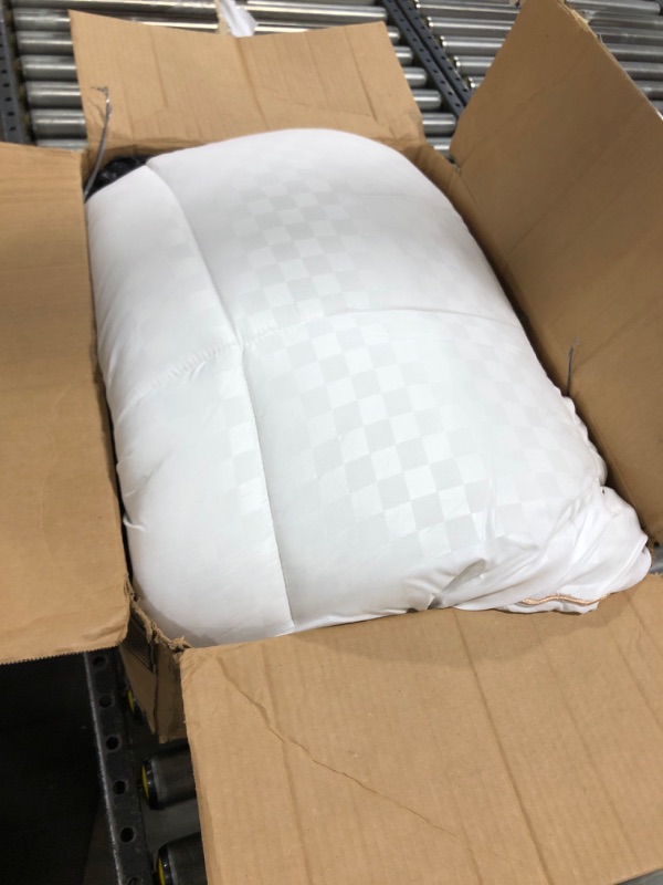 Photo 2 of TopTopper Mattress Topper Queen Size, Cooling Mattress Pad Cover with 8-21 Inch Deep Pocket - 60"x80" White White Queen