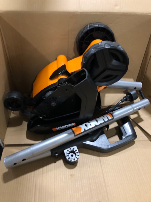 Photo 2 of WORX WG896 12 Amp 7.5" Electric Lawn Edger & Trencher, 7.5in, Orange and Black
