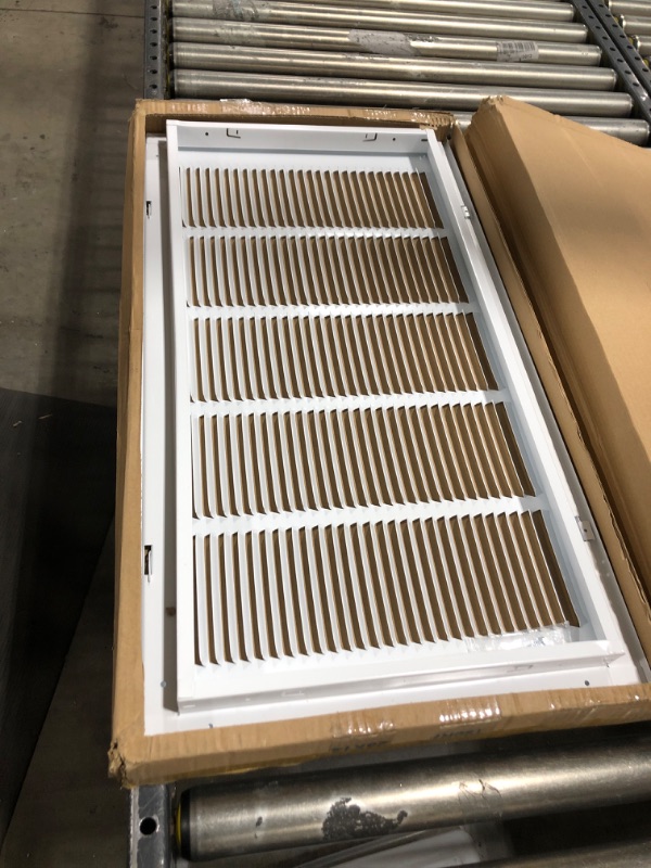 Photo 2 of 28" X 14 Steel Return Air Filter Grille for 1" Filter - Removable Face/Door - HVAC Duct Cover