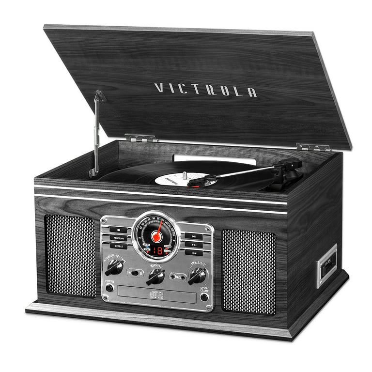 Photo 1 of Victrola Quincy Wood Bluetooth Record Player