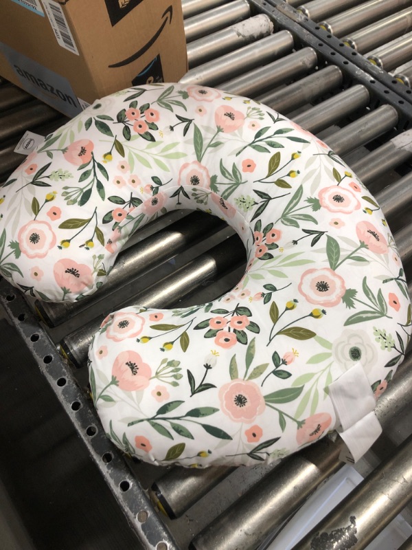 Photo 2 of Boppy Nursing Pillow and Positioner—Original | Pink Garden Flowers  20x16x5.5 Inch