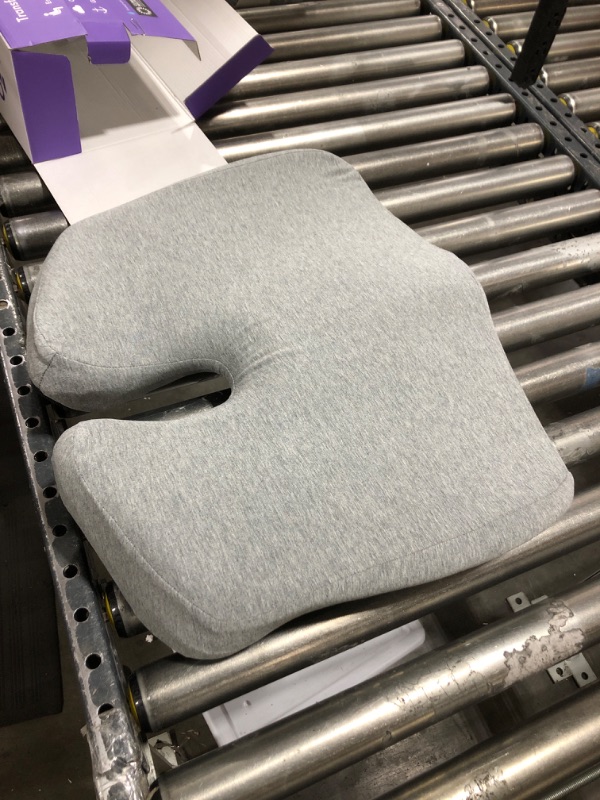 Photo 2 of Cushion Lab Patented Pressure Relief Seat Cushion- Light Grey 
