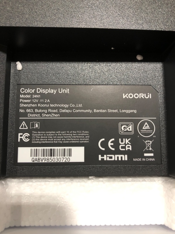 Photo 4 of KOORUI 24 Inch Computer Monitor, FHD 1920 x 1080p Office PC Monitor IPS Display 75Hz, HDMI, VGA, 75 x 75 mm VESA Mountable