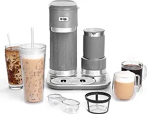 Photo 1 of Mr. Coffee 4-in-1 Single-Serve Latte Lux, Iced, and Hot Coffee Maker with Milk Frother,22 ounces 