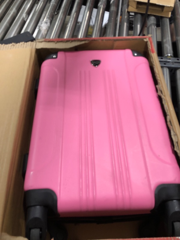 Photo 2 of Travelers Club Chicago Expandable Luggage, Hot Pink, 20" Carry-On Hot Pink 20" Carry-On