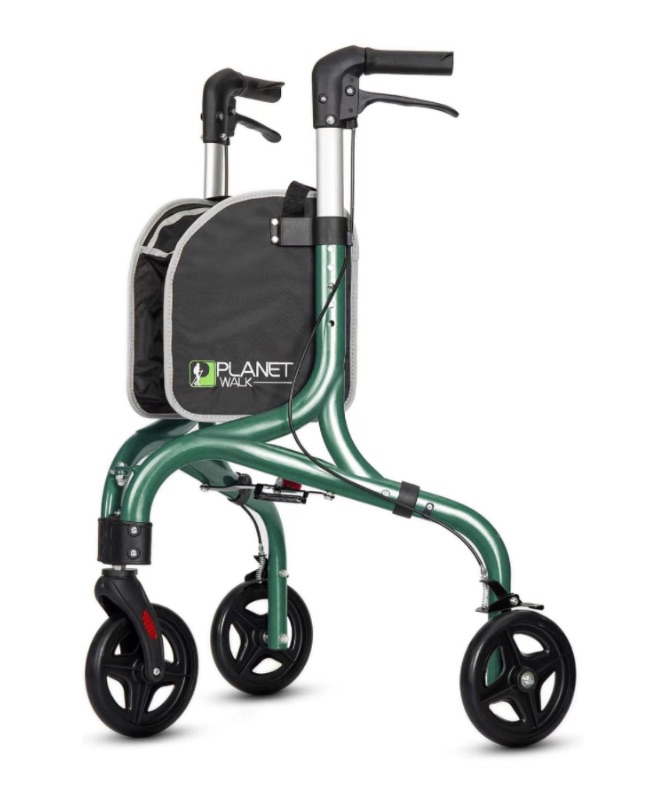 Photo 1 of Planetwalk Premium 3 Wheel Rollator Walker for Seniors - Ultra Lightweight Foldable Walker