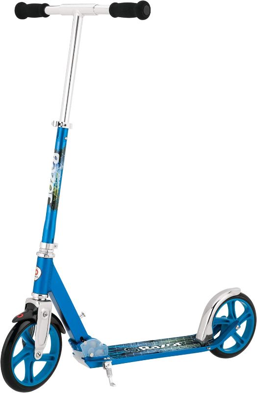 Photo 1 of Razor A5 Lux Kick Scooter for Kids Ages 8+ - 8" Urethane Wheels, Anodized Finish