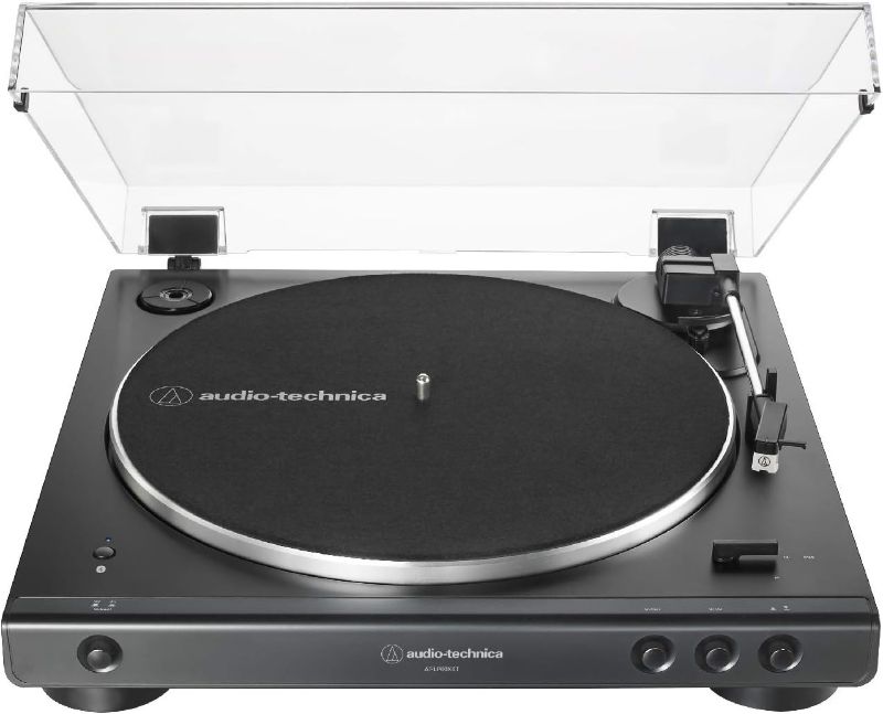 Photo 1 of Audio-Technica AT-LP60XBT-BK Fully Automatic Bluetooth Belt-Drive Stereo Turntable, Black