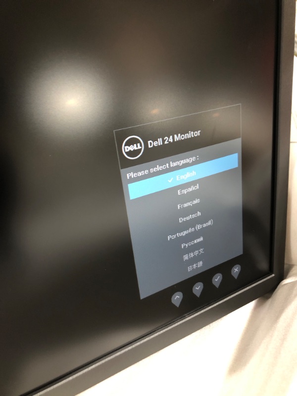 Photo 1 of Dell 24 inch Monitor FHD (1920 x 1080) 16:9 Ratio with Comfortview (TUV-Certified), 75Hz Refresh Rate, 16.7 Million Colors, Anti-Glare Screen